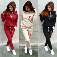 women sportswear autumn tracksuit hoodies pants tracksuit sweatshirt sweat suit gym running fitness plus size jogging set