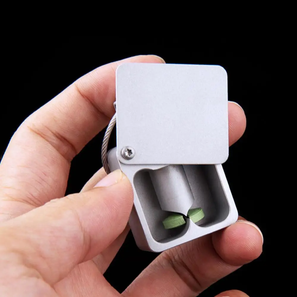 

Pill Cutter Aluminum Alloy Easy Carry EDC Tablet Splitter Medicine Pill Case Container Waterproof Sealed Bin Pill Storage Boxes