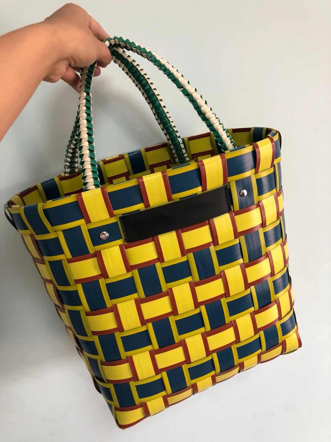 

2022 Latest Hand-Woven Flower Arrangement Craft Vegetable Basket Women's Handbag