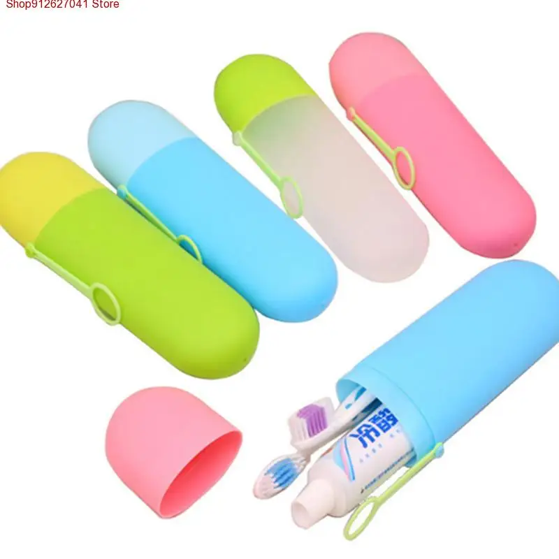 

Portable Travel Hiking Camping Toothpaste Toothbrush Holder Cap Case Household Storage Cup Outdoor Holder Bathroom Accessories