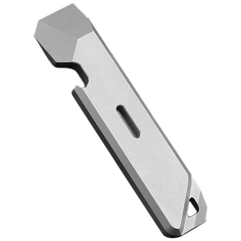 

Titanium Pocket Tool Titanium Punisher Bottle Opener Heavy Duty Pocket Pry Bar Multi-Function Key Chain Camping Tool