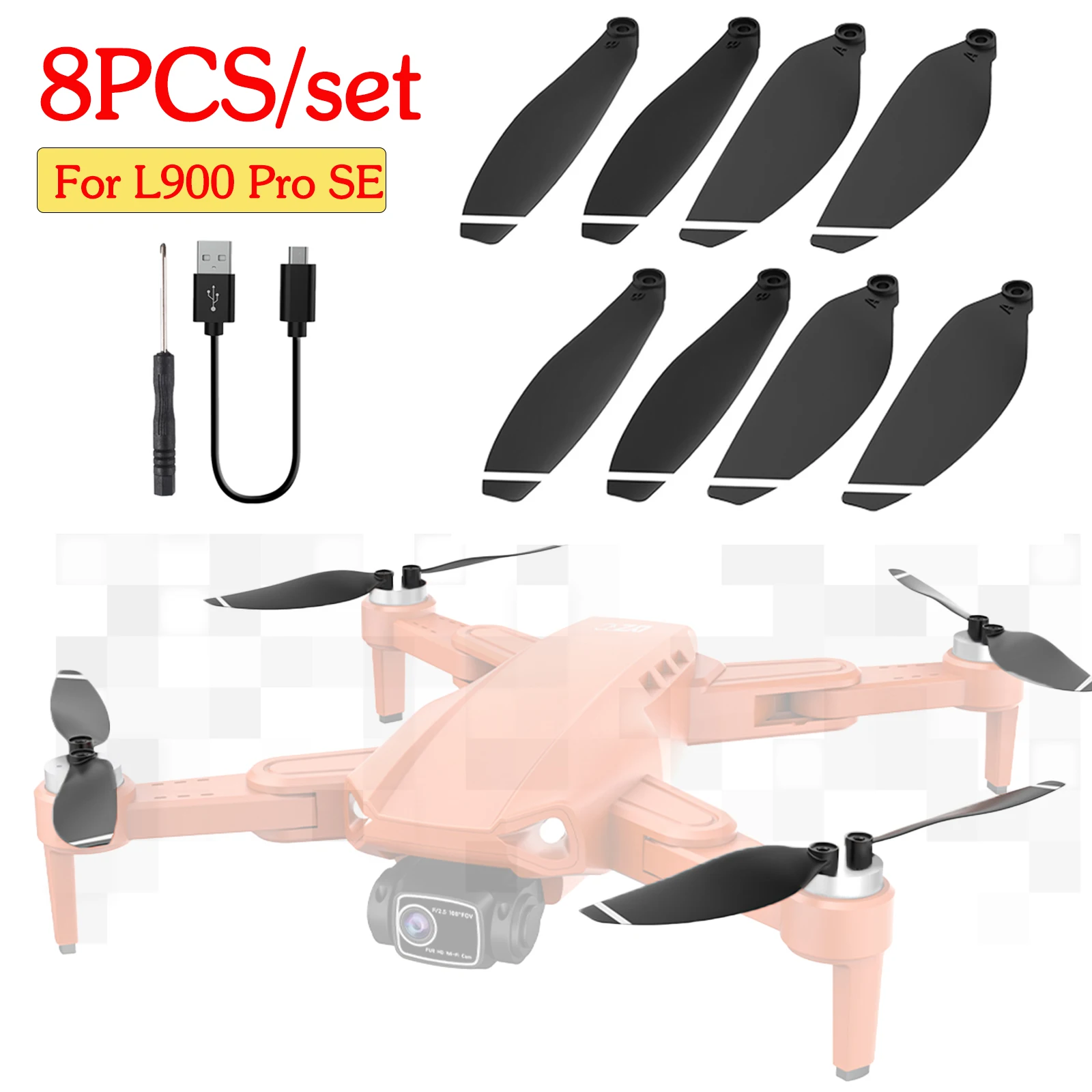 

Пластиковые Лопасти пропеллера, легкий пропеллер, запасные части для L900 Pro Se