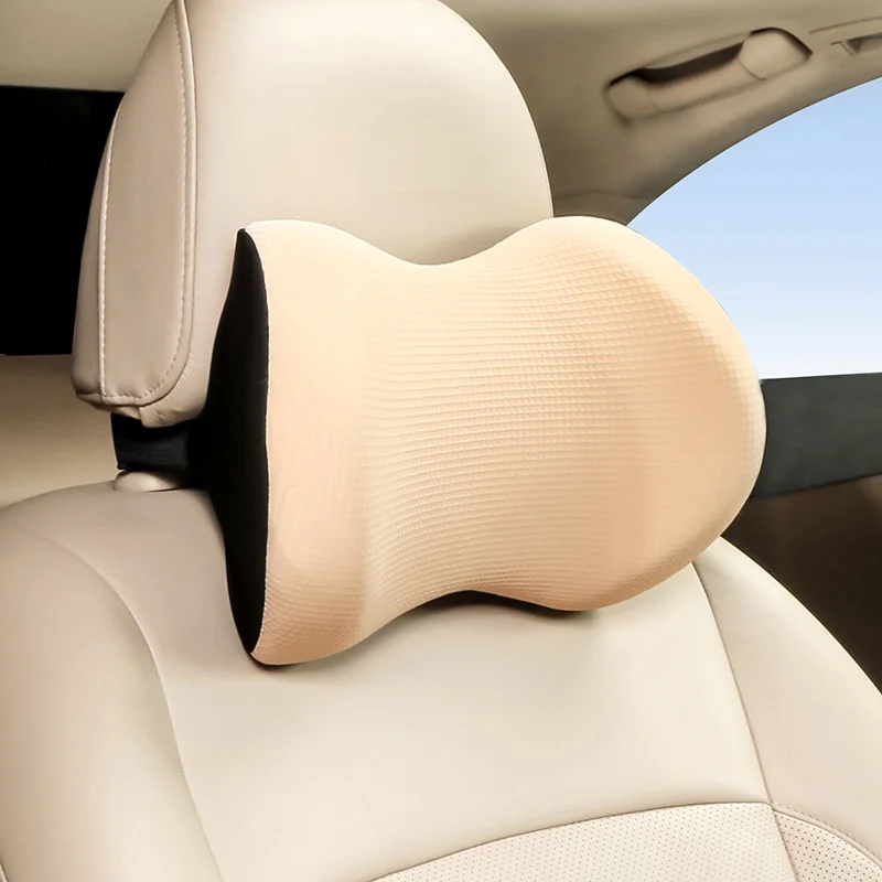 

Car Pillow Auto Memory Foam Headrest Neck Vertebra Protect Cervical Orthopedic Pillows Soft Fabric Spine Cushion