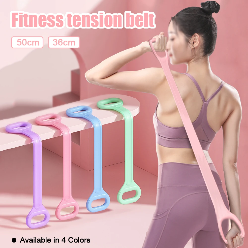 

Portable Fitness Yoga Pilates Stretch Resistance Band Exercise Fitness Band Training Elastic Exercise Fitness Rubber Band Gym