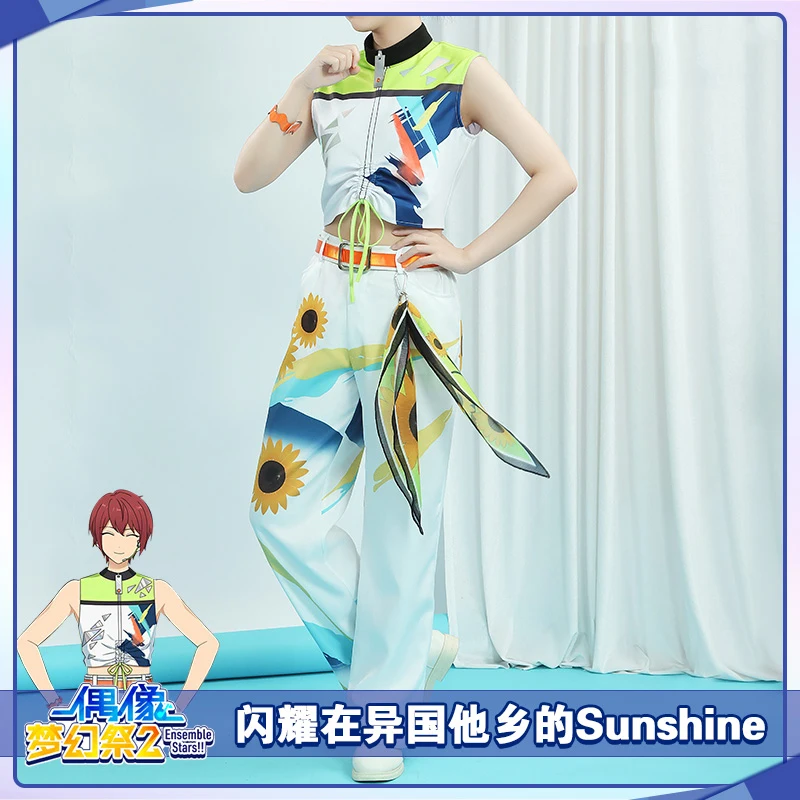 COS-KiKi аниме ансамбль звезды солнечный Tsukinaga Leo/Suou Tsukasa игровой костюм косплей