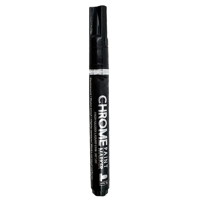

Chrome Marker Silver Art Liquid Mirror Chrome Marker DIY Mirror Reflective Paint Pen Quick Dry DIY Highlight Pen 0.7Mm