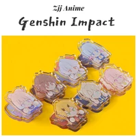 game genshin impact yae miko ayaka raiden shogun albedo creative acrylic pp clamp book notes clip collection prop stationery new