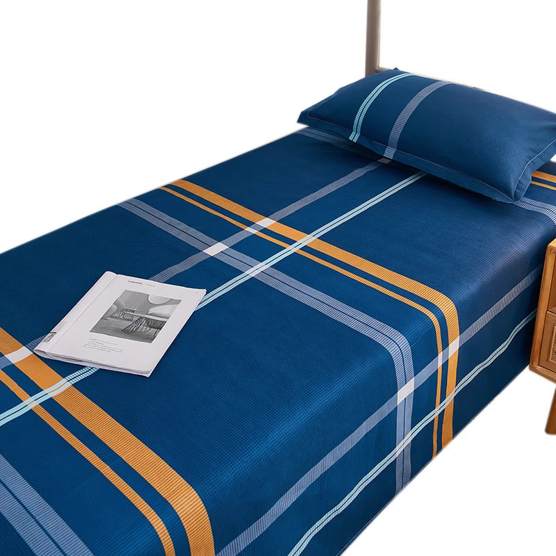 Простыня из стираного хлопка одноместное одеяло студенческое общежитие