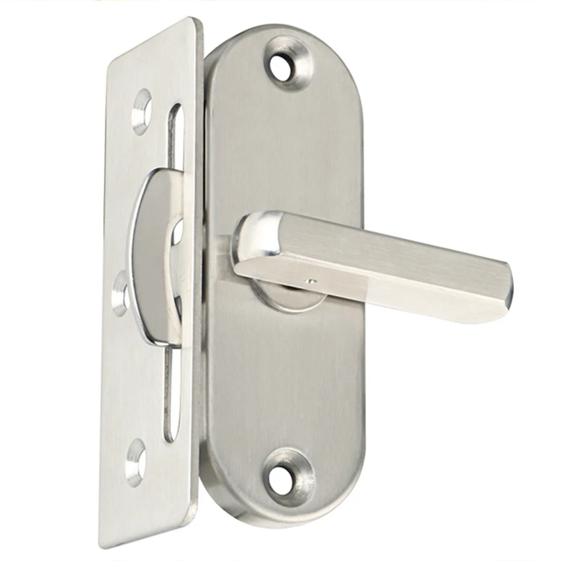 

1Pc 90 Degree Hinge Lock Stainless Steel Lock Aluminum Wood Door And Window Lock Barn Lock Household Tools