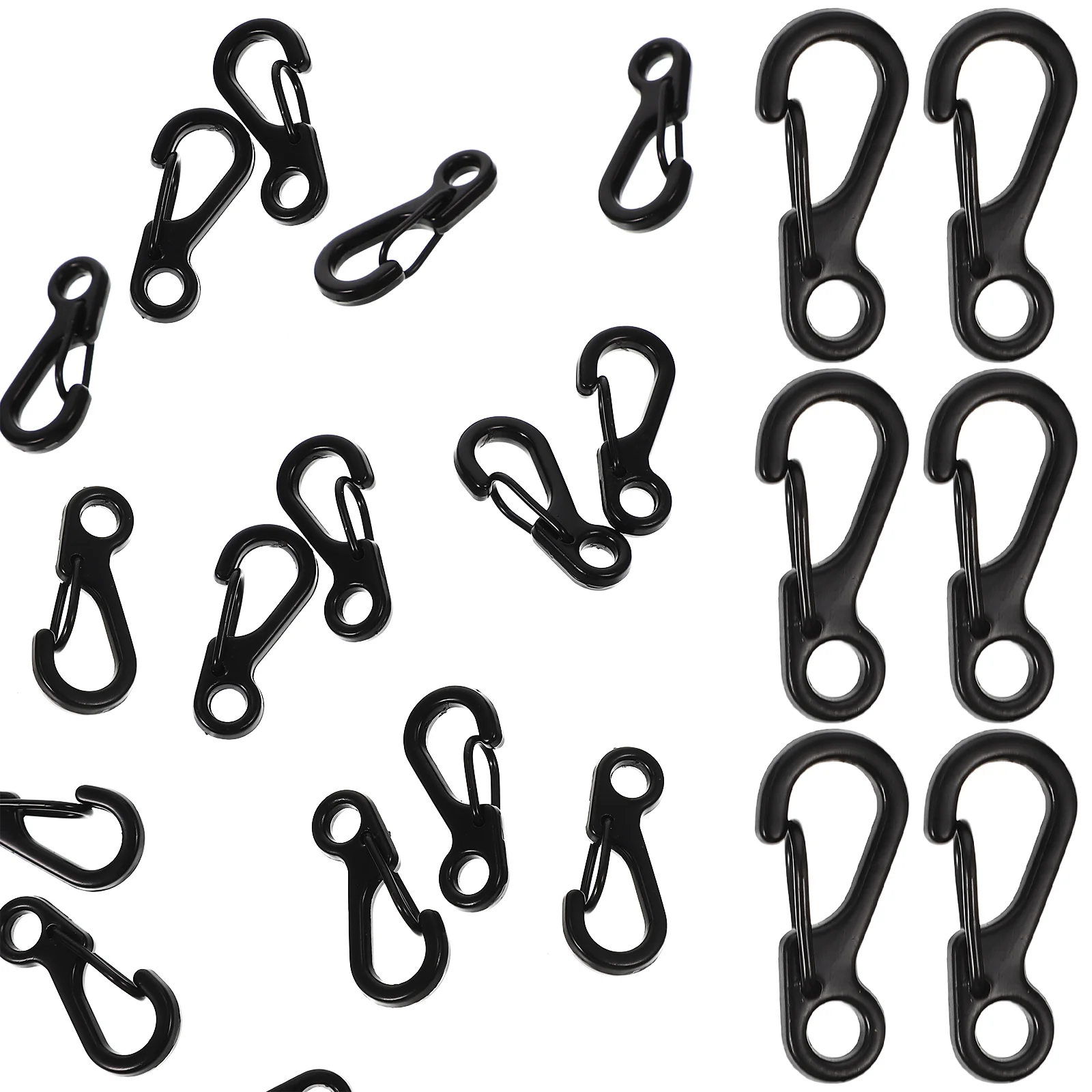 

20 Pcs Spring Buckle Carabiner Climbing Lock Buckles Zinc Alloy Carabiners Metal Key Hiking Professional Clip