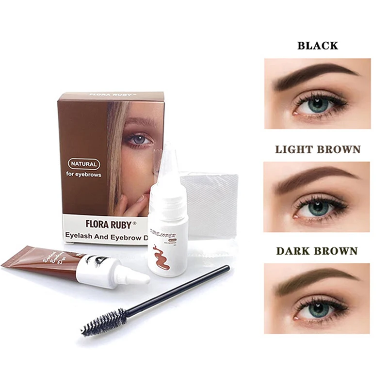 New Eyelash Dye Eyebrow Dye Tint 15 mins Fast Lifting Brow Lash Waterproof Brow tools brow beauty makeup kit