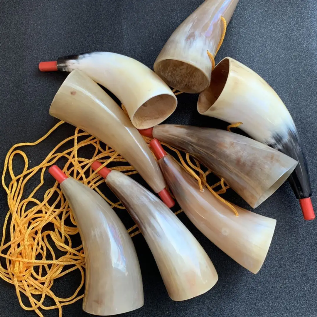 Натуральный рог буйвола украшения ручной работы бугл может быть выдутым