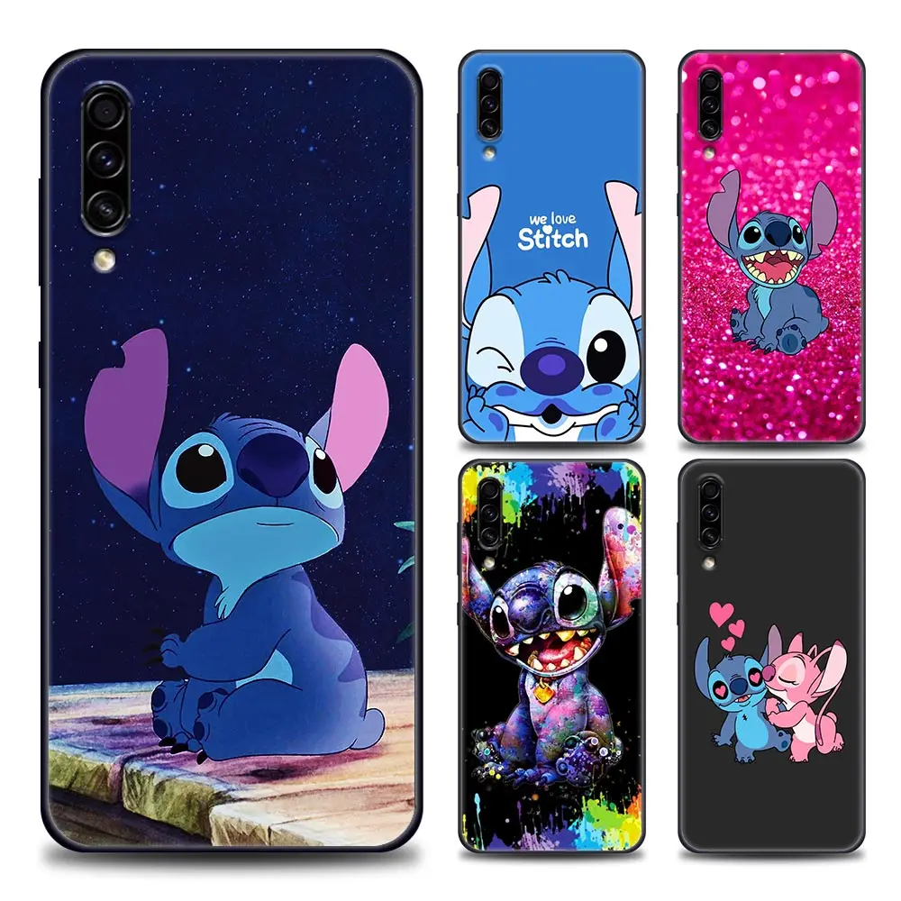 

Case For Samsung A30s A40 A50 A60 A70 A20 A90 A10 Cover Galaxy F41 F52 A7 A9 2018 Case Funda Cute Cartoon Lilo-Stitch-Blue-Koala