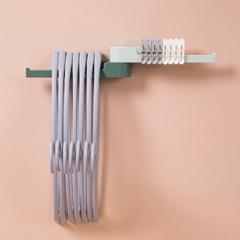 Купи Wall-mounted Hanger Hook Multifunctional Bathroom Clothes Storage Rack Space-saving Punch-free Key Bag Coat Hook Home Storage за 95 рублей в магазине AliExpress