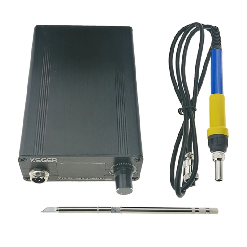 

T12 Soldering Station OLED STM32 V2.1S Temperature Control Rapid Heating with Auto-sleep Function Soldering Station