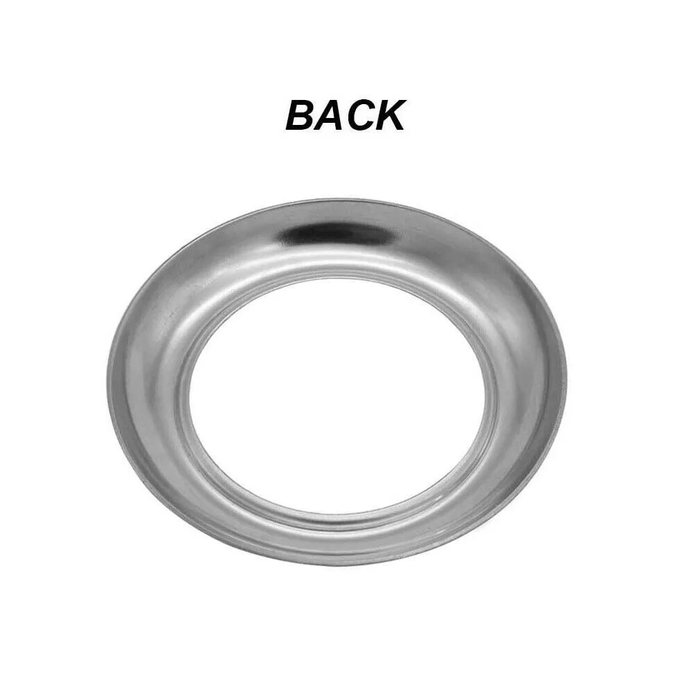 100pcs Stainless Steel Base Bezel Buttonhole Cover For 3/4Inch LED Marker Lights Ring Round Trim High Quality