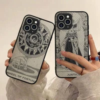maiyaca fool tarot card meanings phone case hard leather case for iphone 11 12 13 mini pro max 8 7 plus se 2020 x xr xs coque