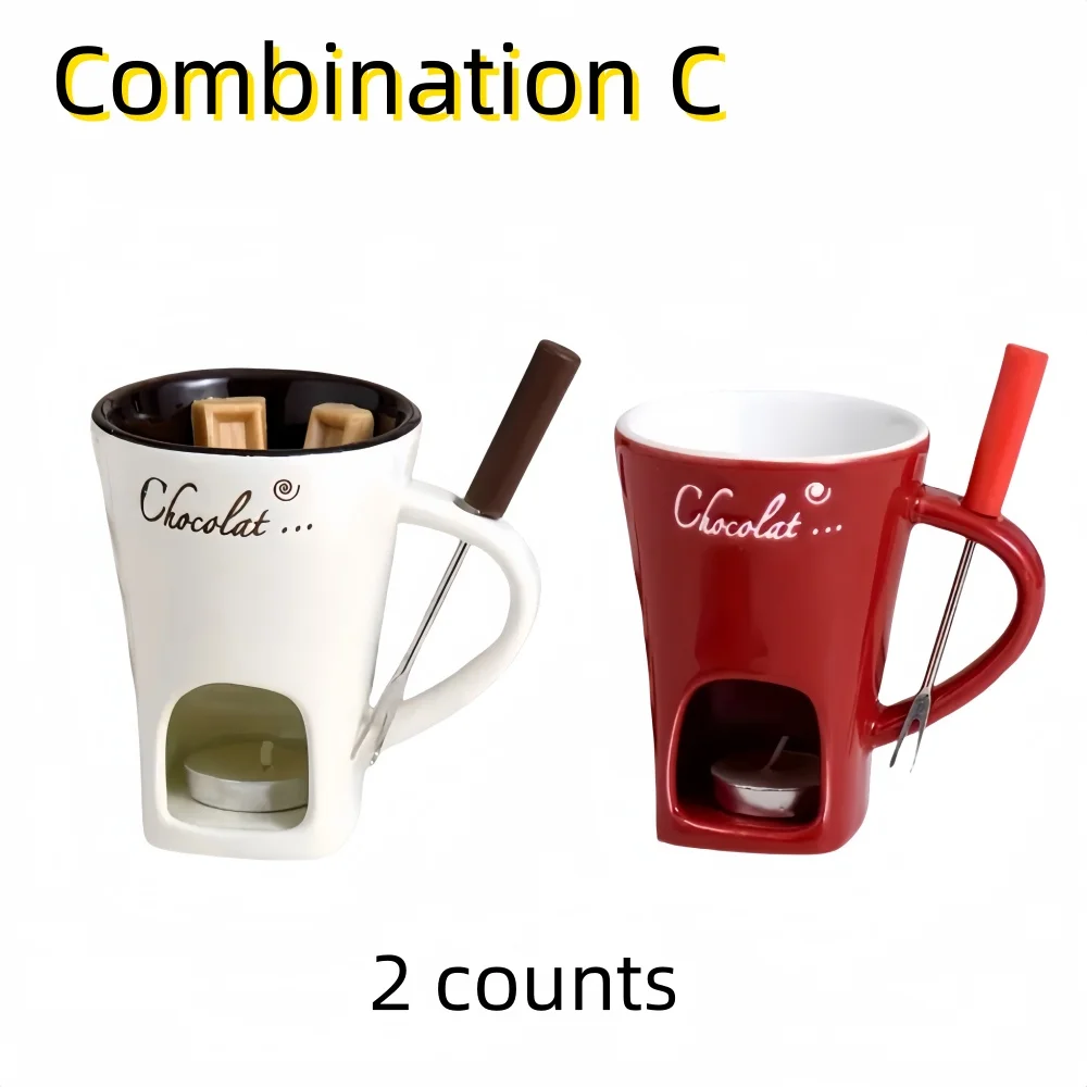 

Набор из 2 керамических чаш для фондю