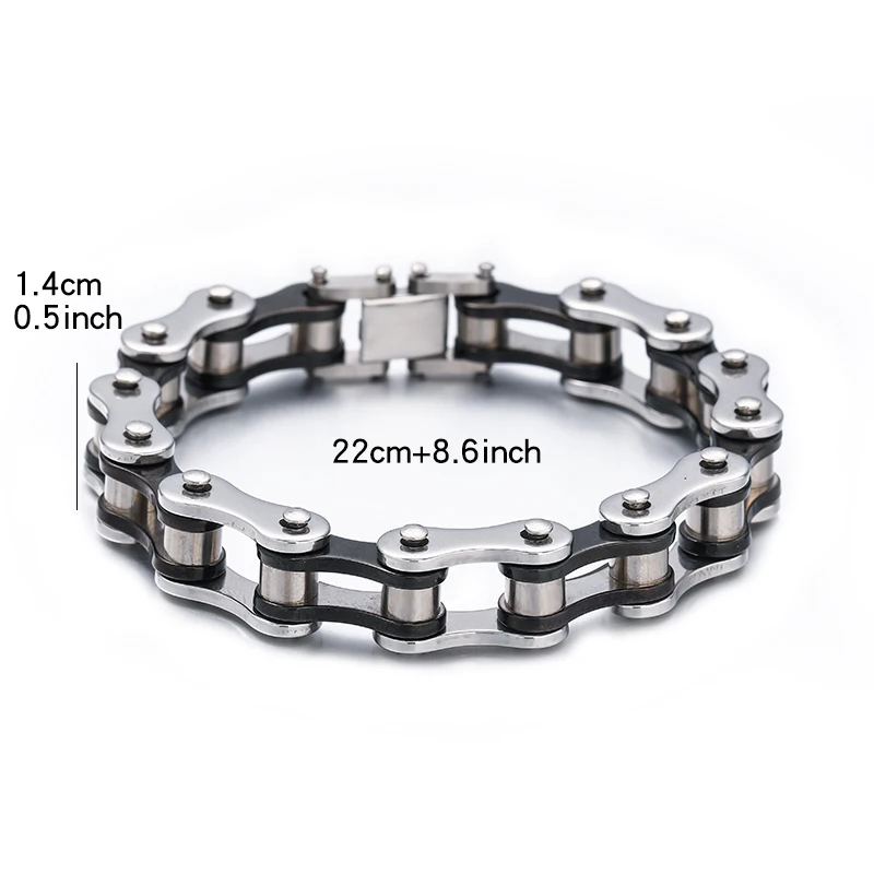 Байкерский браслет-цепочка из нержавеющей стали мужской браслет цепочка звеньев