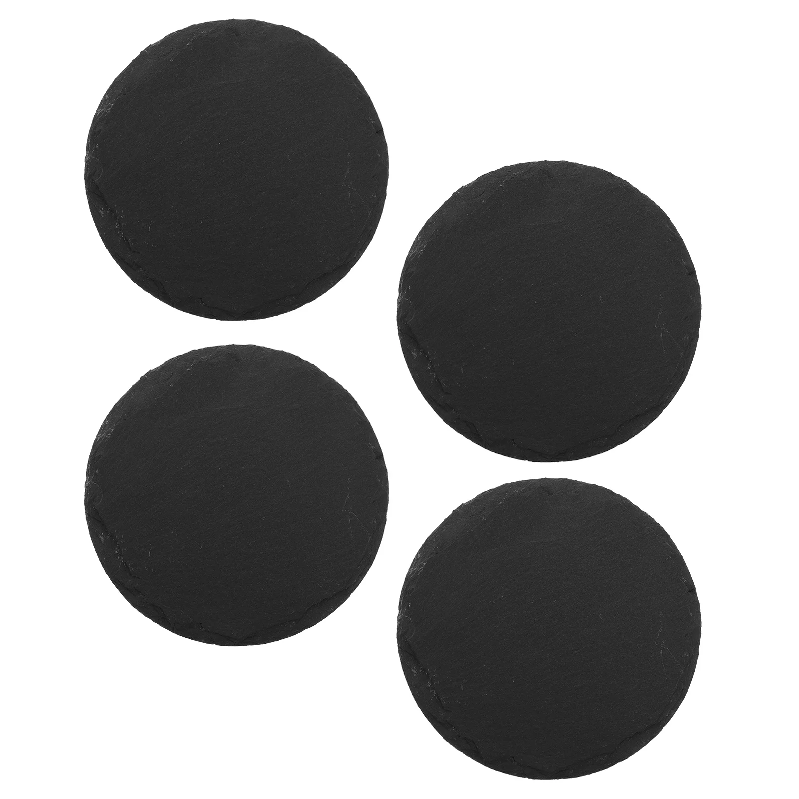 

4 Pcs Slate Coasters Absorbent Coasters Cup Holder Coaster Hot Pot Trivet Natural Heart Shaped Coaster Rock Blank Coaster Drinks