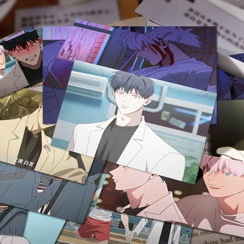 

Hyperventilation Stationery Stickers Anime Korean Sticker Stationery Student Cartoon Print Creative Waterproof Kawaii Decor Gift