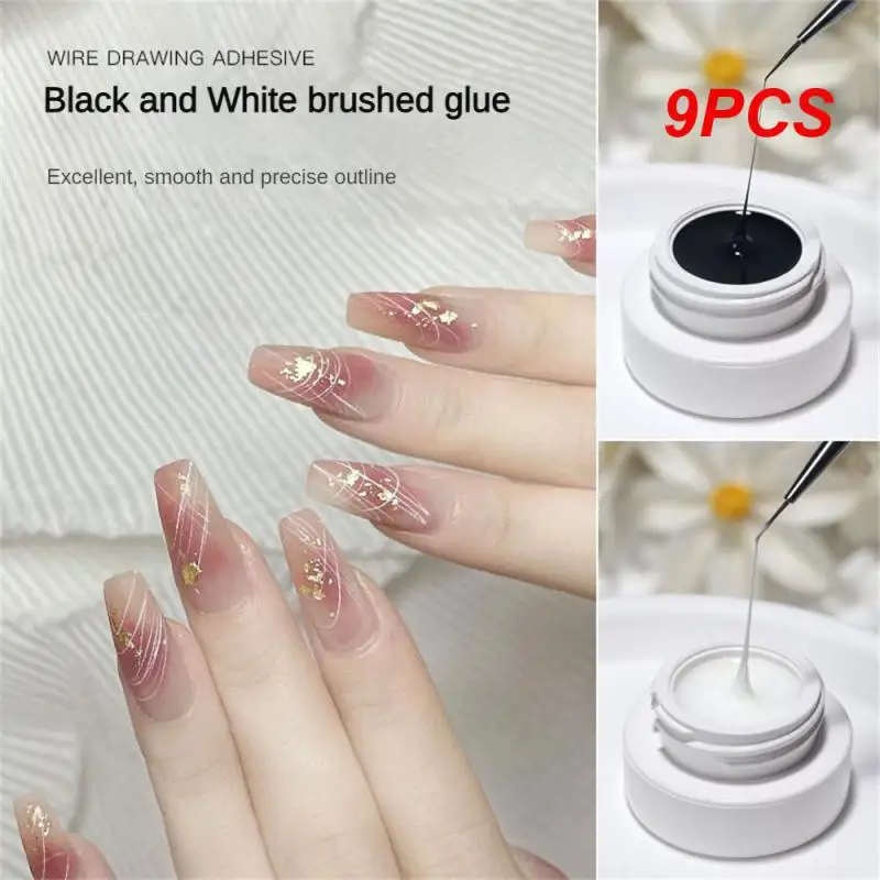 

9PCS Affordable Salon Quality Anti-fouling Ease Of Use Professional Quality Bright Colors Lasting Effect Professional Manicure