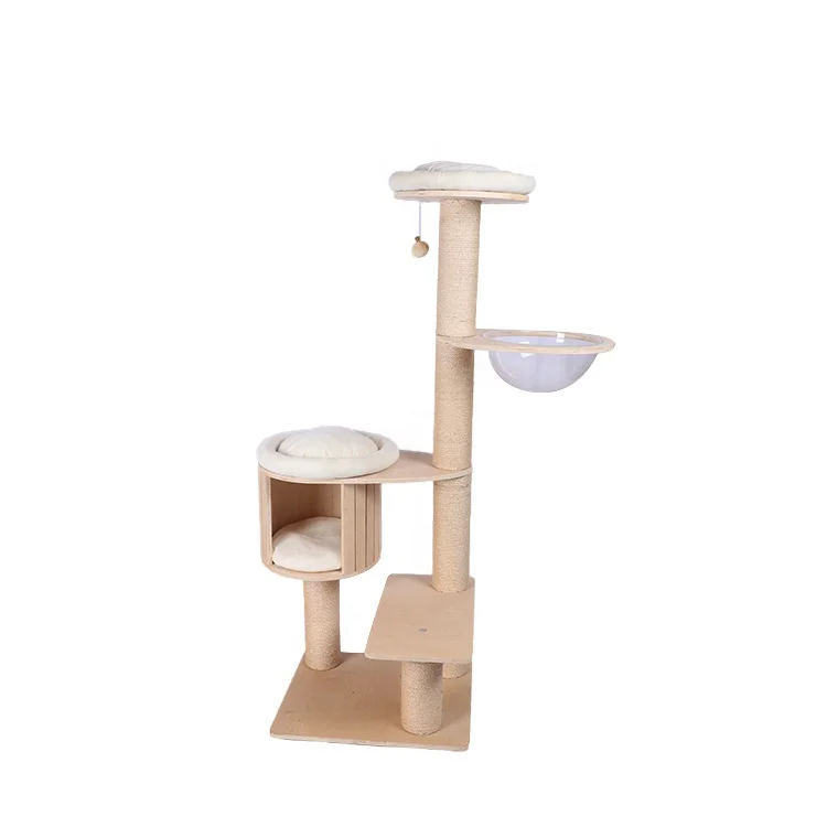 

Natural paradise cat climb modular tree toy condo scratch soft plush bed