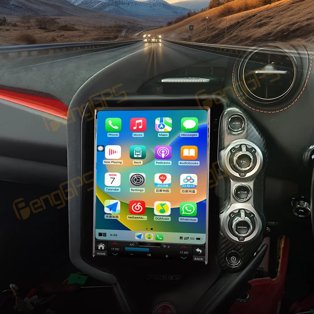 Android 13 экран для McLaren 720S 2017-2021 автомобильный мультимедийный плеер Навигация
