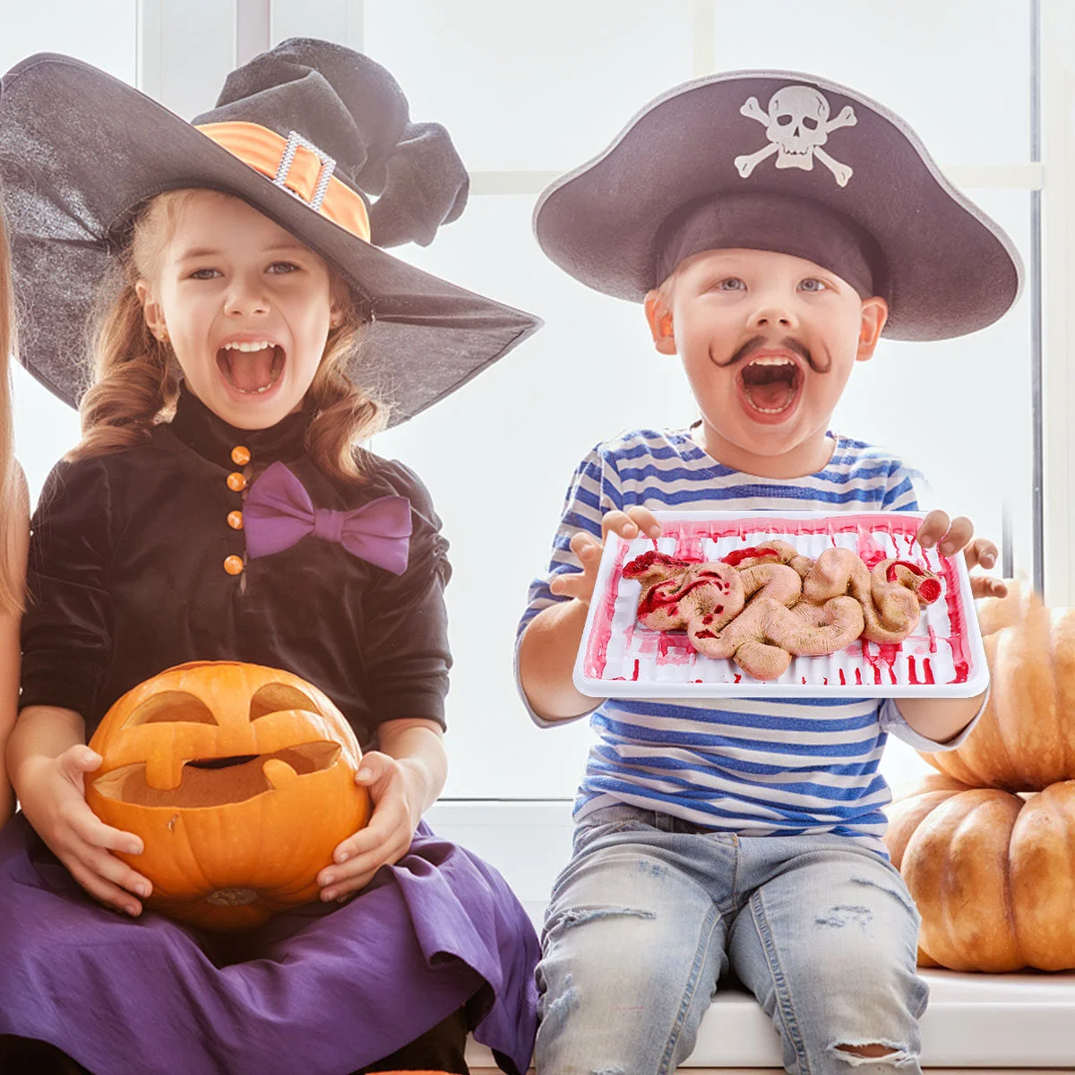 

1 Box Horror Organ Lunch Box Toy Halloween Tricky Toy Large Intestine Prop