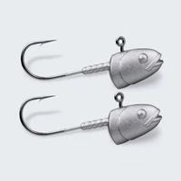 as 2pcs jig head unmounted exposed 4g7g10g12g15g20g soft worm bass trout hook baits fishing jigging accessories