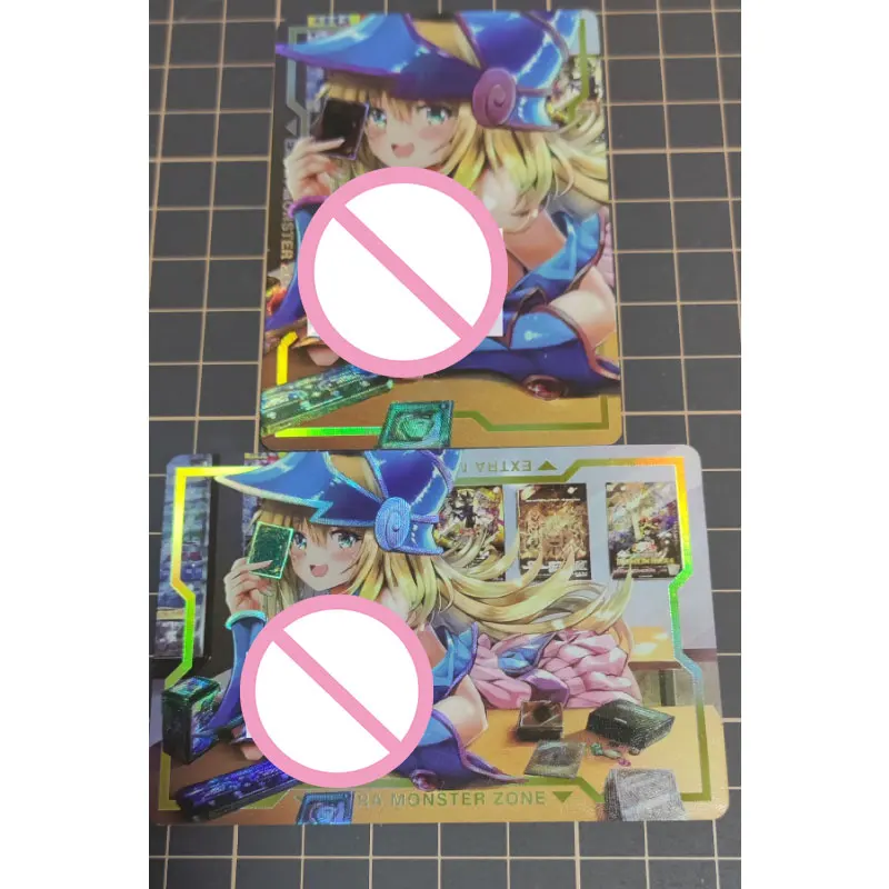 

Yu-Gi-Oh New ACG Cards Anime Sexy Black Magician Girl Collectible Flash Dark Magician Girl Cartoon Game Card Gift Toy Cute Nude