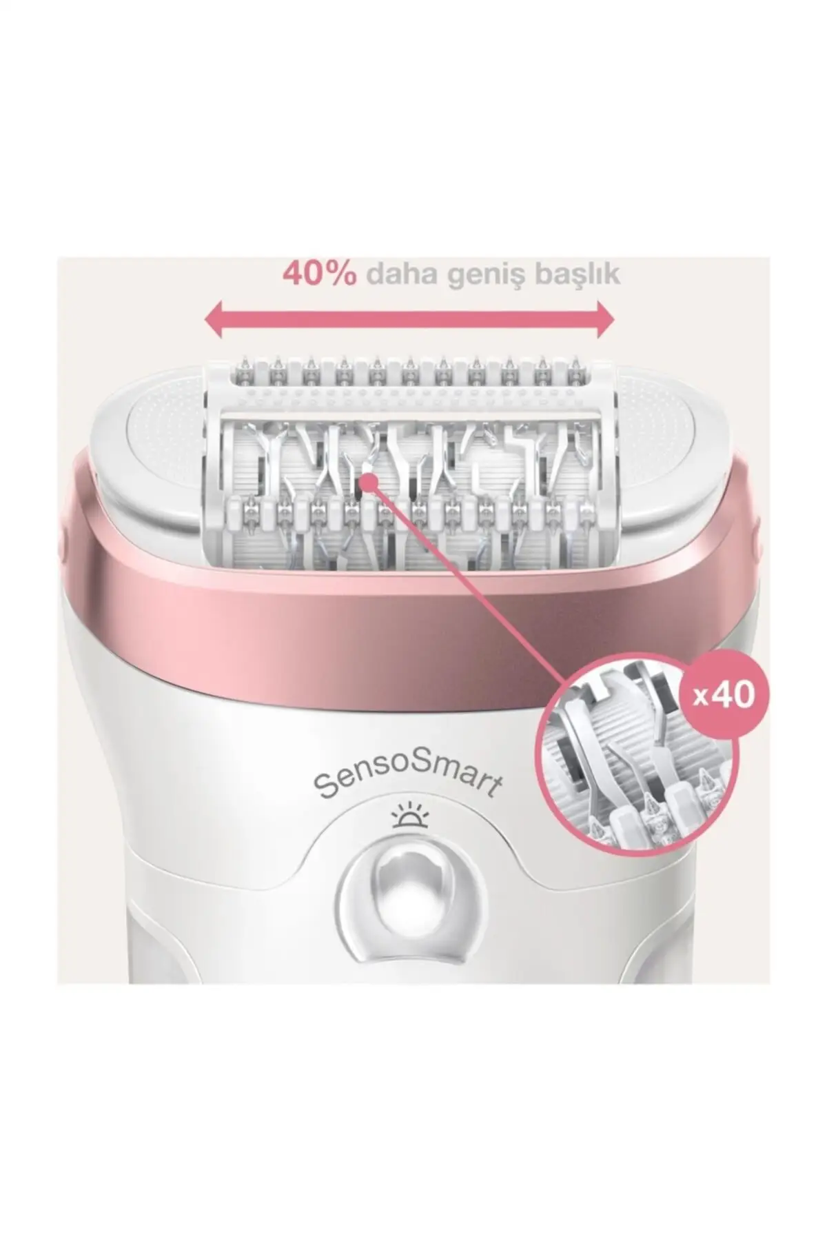 Silk-epil 9 9720 Sensosmart Epilator Hair Removal facial Hai