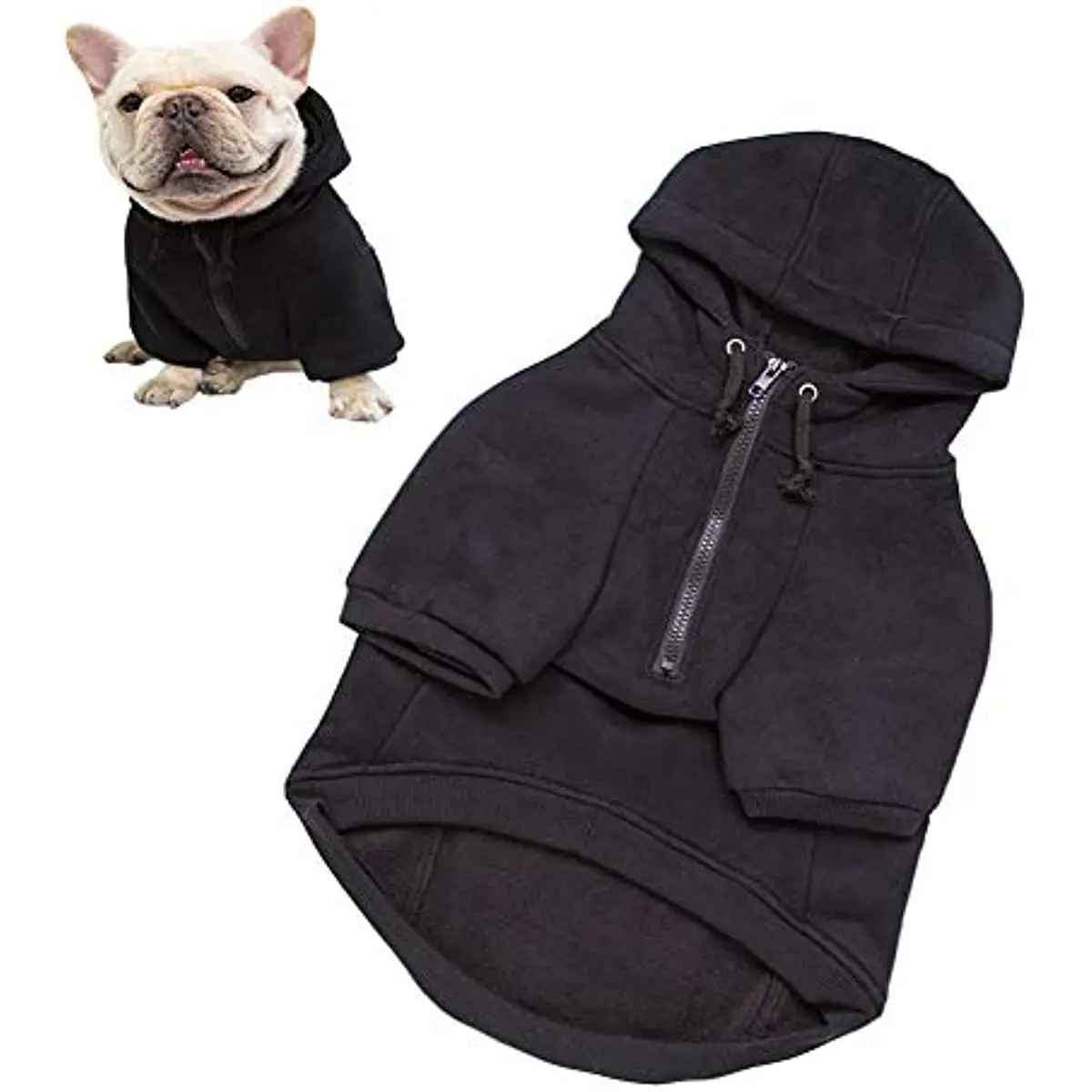 

Dog Clothes Hoodie Dog Warm Hoodies Pet Hooded Clothing Fleece Sweatshirts for Dog Puppy French Bulldog, Winter Costumes