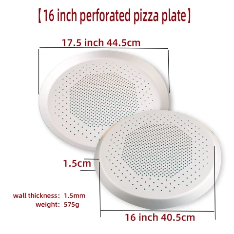 Shangpeixuan 6,5-16 дюймов алюминиевый сплав поднос для пиццы анодированный перфорированный противень для пиццы высококачественные противни для выпечки инструмент для пиццы