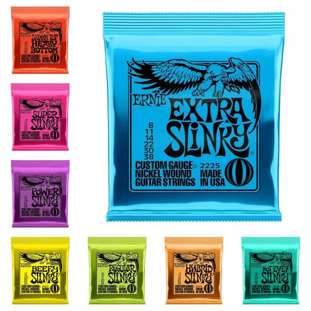 

2220 /2221 /2222/ 2223 /2225 Ernie Ball Electric Strings Balanced Sound Feel Super Electric Guitar Strings Durable