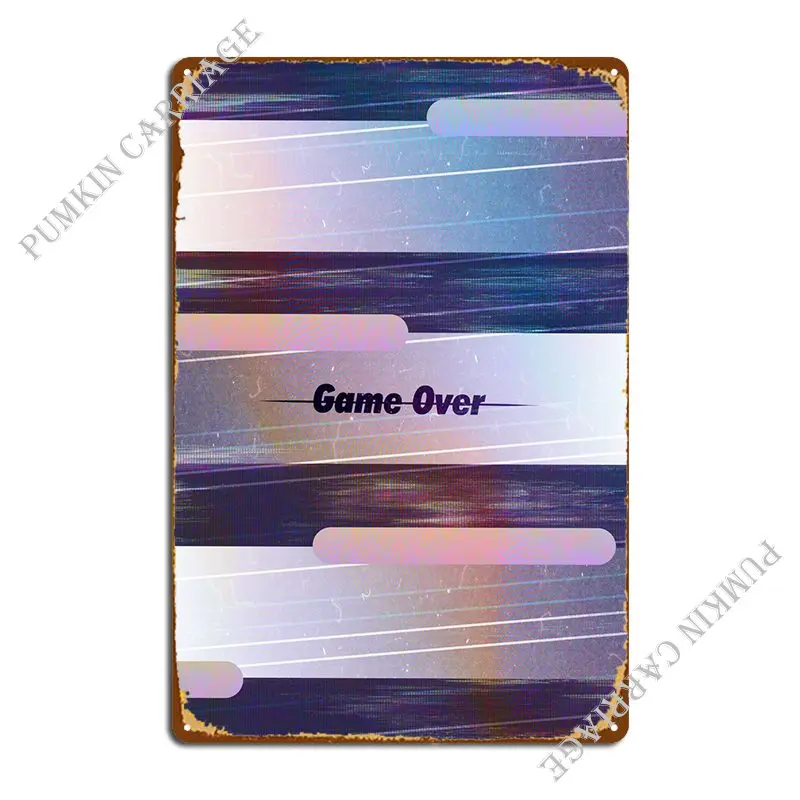 

Игра над металлическим знаком дизайн росписи гаража украшение Классический оловянный знак плакат