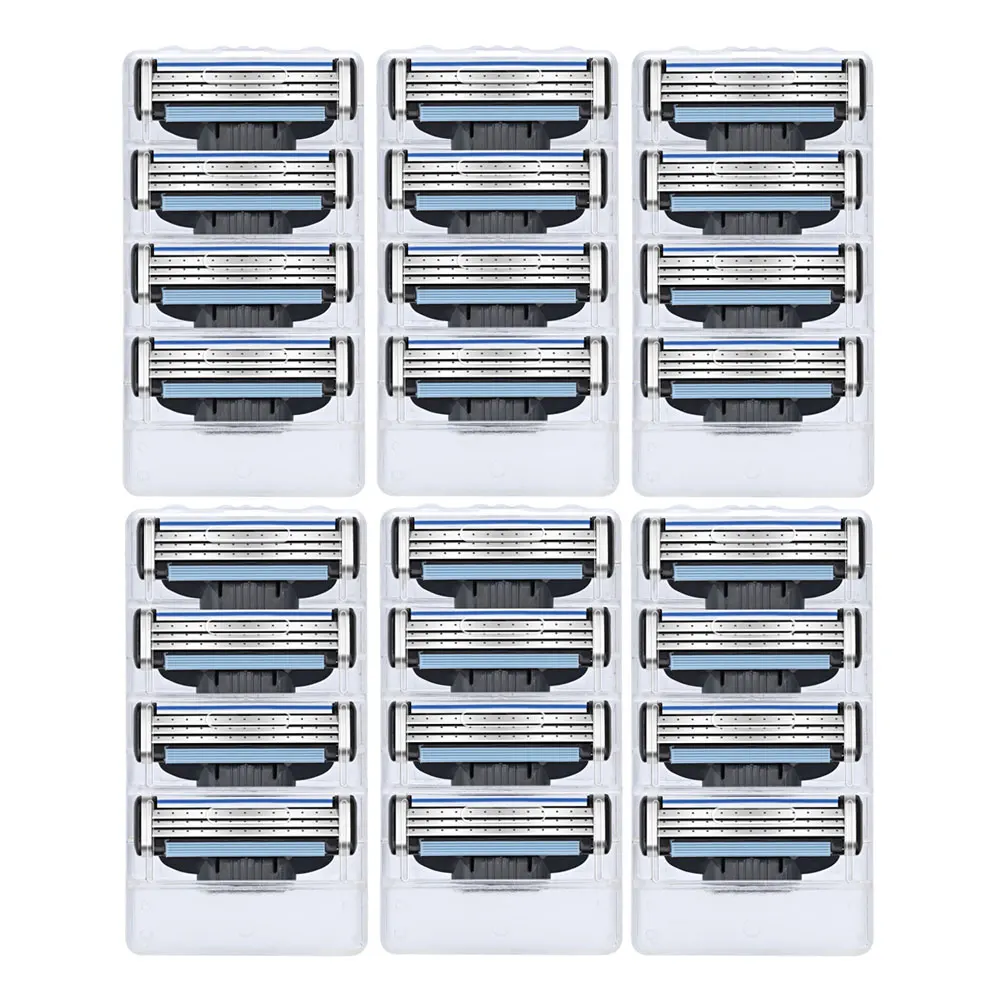 Набор комбинированных лезвий для мужчин, для стрижки лобковых волос, 24 шт. Набор комбинированных лезвий для мужчин, для стрижки лобковых волос, 24 шт.