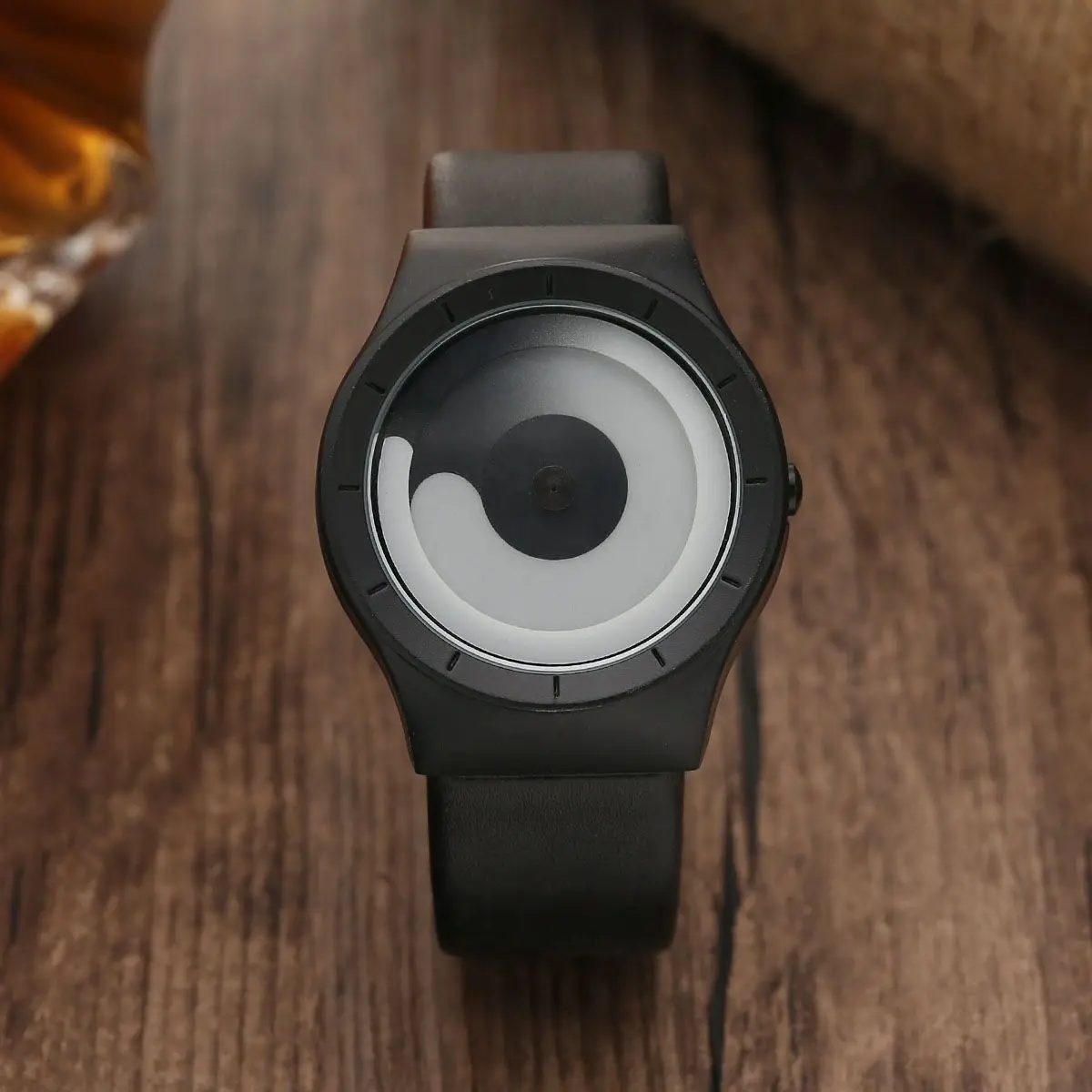 Gorben Creative Color Rotating Dial Men's Watch Special No-Pointer Design Trend Versatile Men's Watch Gift Clock 2022 New QP017