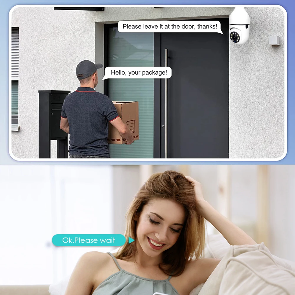 4 шт. 3-мегапиксельная лампа Wi-Fi камера беспроводные внутренние камеры