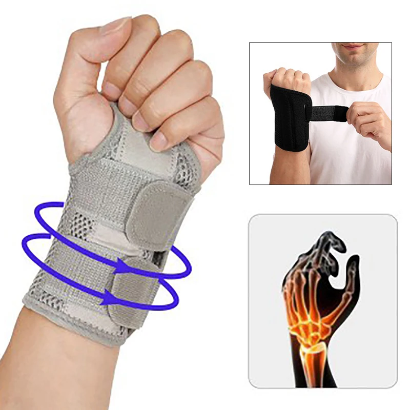 

1Pcs Adjustable Elastic Bandage Hand Sport Wristband Gym Support Wrist Brace Wrap carpal tunnel