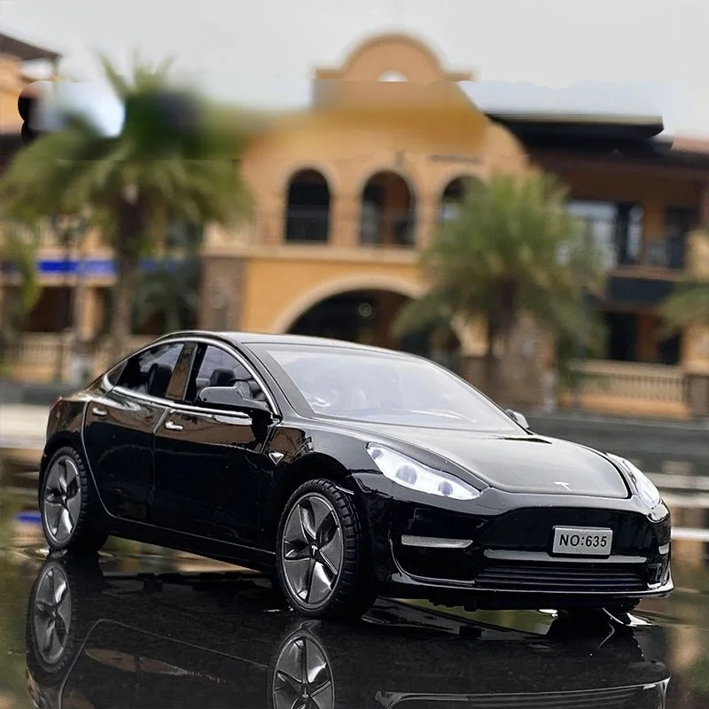 Новинка 2022 модель Tesla MODEL X 3 S из сплава автомобиля литой игрушечный автомобиль