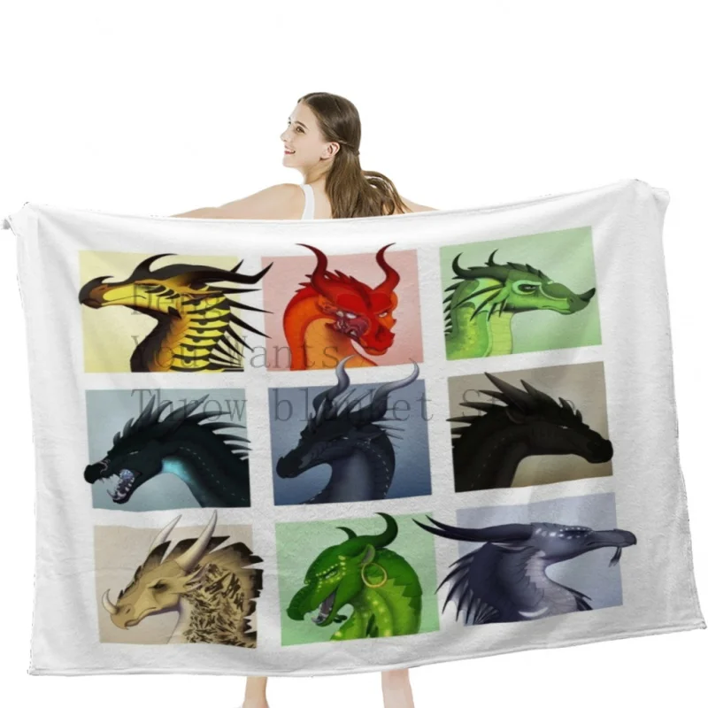 

Wings of Fire - Bad Guys Throw Blankets Airplane Travel Decoration Soft Warm Bedspread