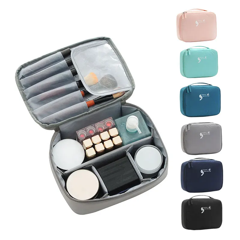 

Wash Bag Makeup Pouch Women's Storage Package Portable Travel Tote Toiletry Toilettas Cosmetic Bathroom Home Suitcases Organizer
