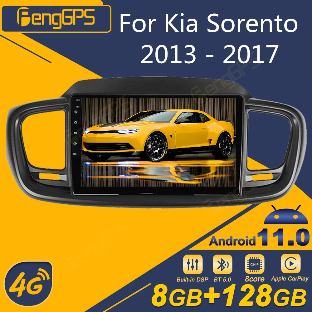 

For Kia Sorento 2013 - 2017 Android Car Radio 2Din Stereo Receiver Autoradio Multimedia Player GPS Navi Head Unit Screen