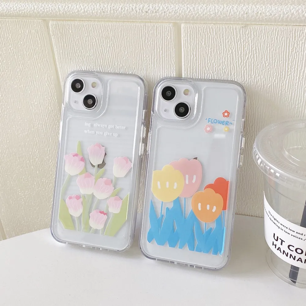 

Flowers Pattern Space Case For iphone 11 11ProMax 7 8 Plus XSMAX XR XS X 13 13ProMax 12 12Pro Silicone Shockproof Shell Cover