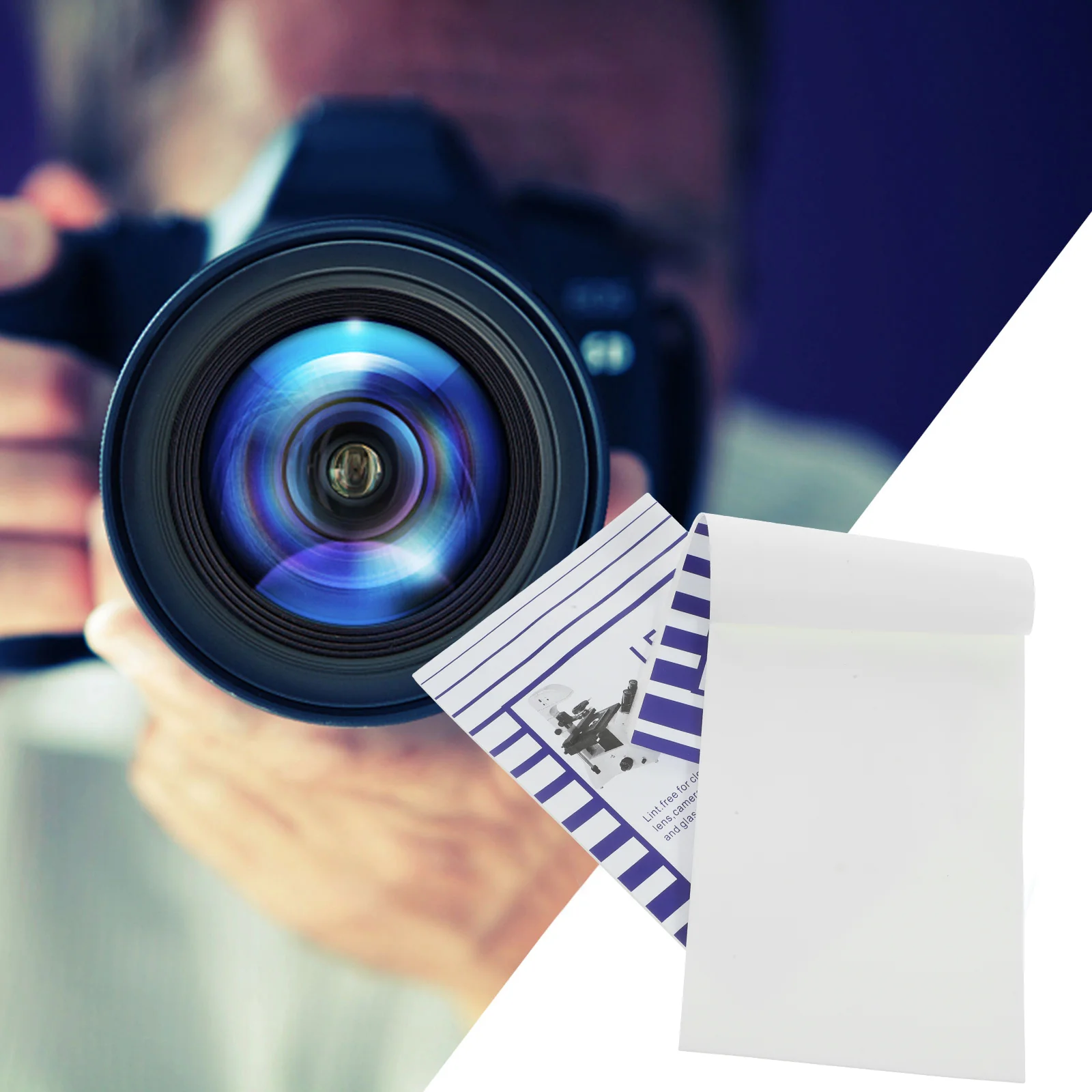 

100pcs Lens Cleaning Paper Convenient- free Cleaning Tissues for Microscope, Camera, Eyeglasses, Swim Goggles, LCD Screen