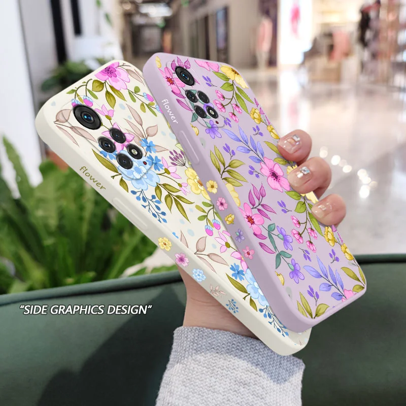 

Beauty Flower Phone Case For Xiaomi Redmi Note 12 12S 11 11S 11T 10 10A 10T 10S 9T 9 8 7 Pro Plus 10C 9A 9C 9T 4G 5G Cover