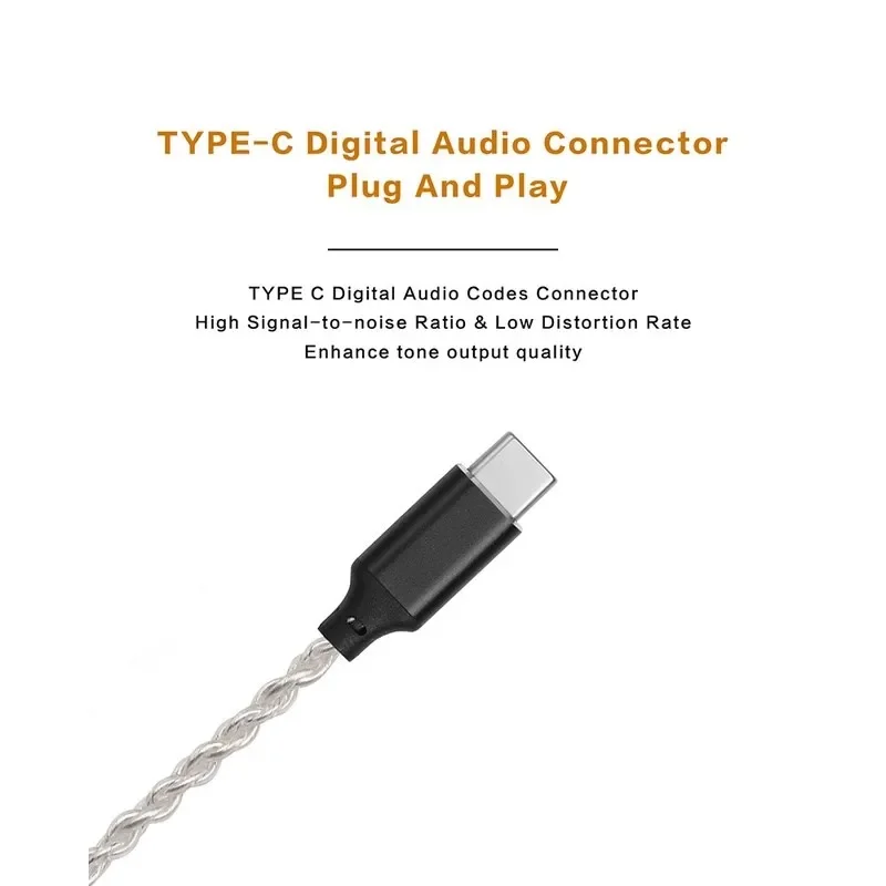 Кабель для наушников JCALLY TC4 USB Type C 4 пары