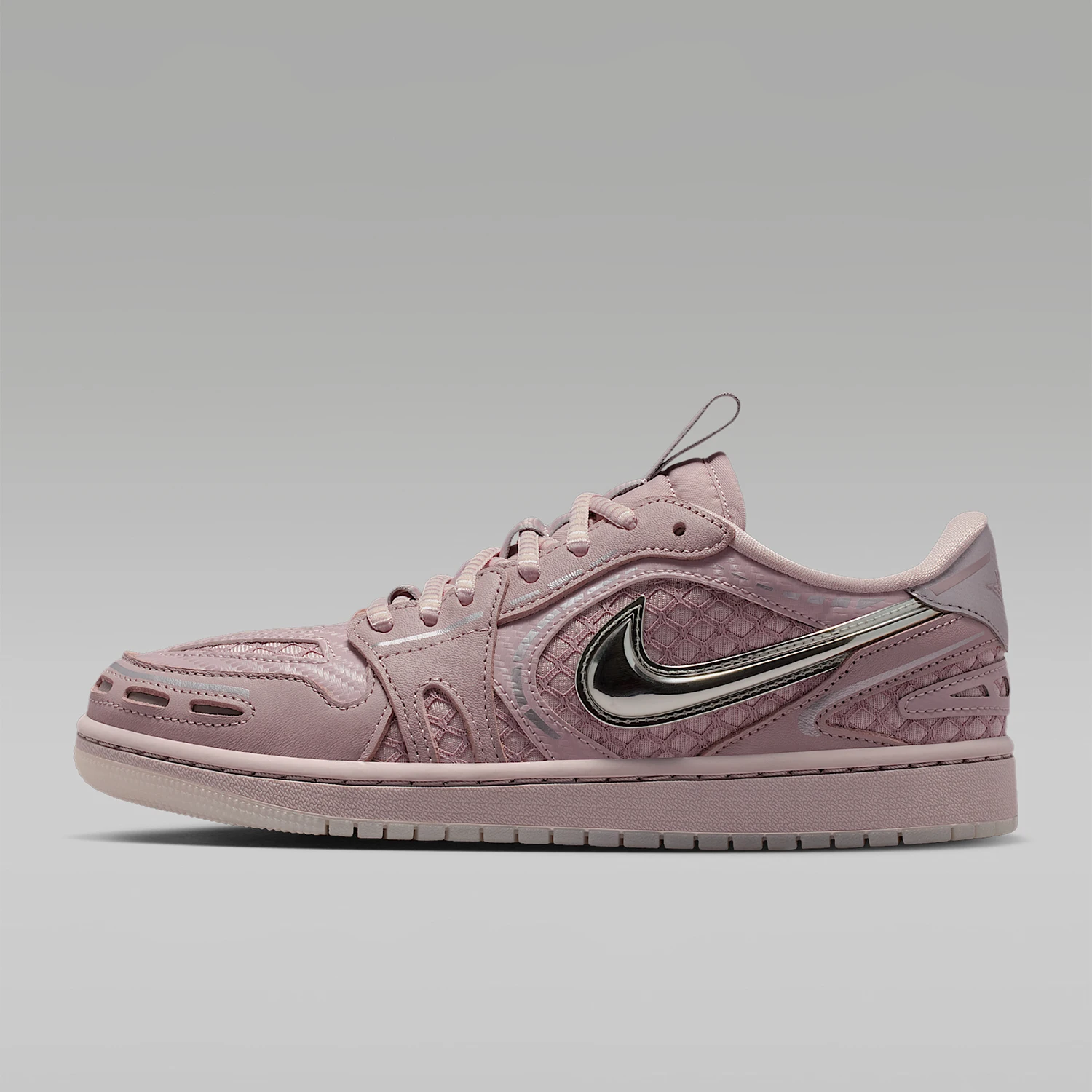 Фото Женские износостойкие повседневные спортивные кроссовки Nike Authentic JORDAN на шнуровке с низким верхом HQ2186-601 №2