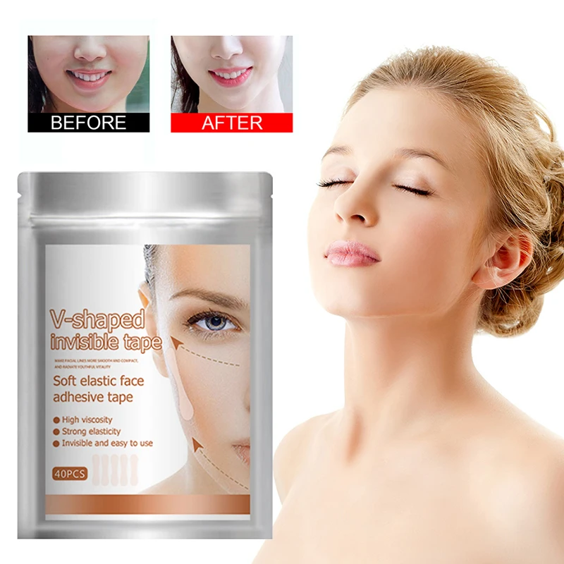 

Long-lasting Effect Instant Face Lift Small Face Sticker Easy To Use Reusable Invisible Tape Long-lasting Small Face Solution